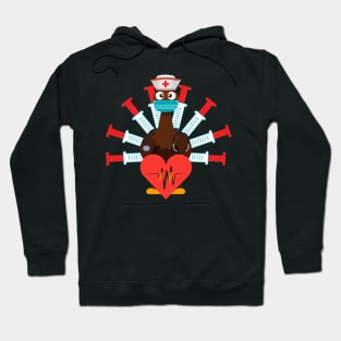 Thanksgiving nurse turkey Hoodie